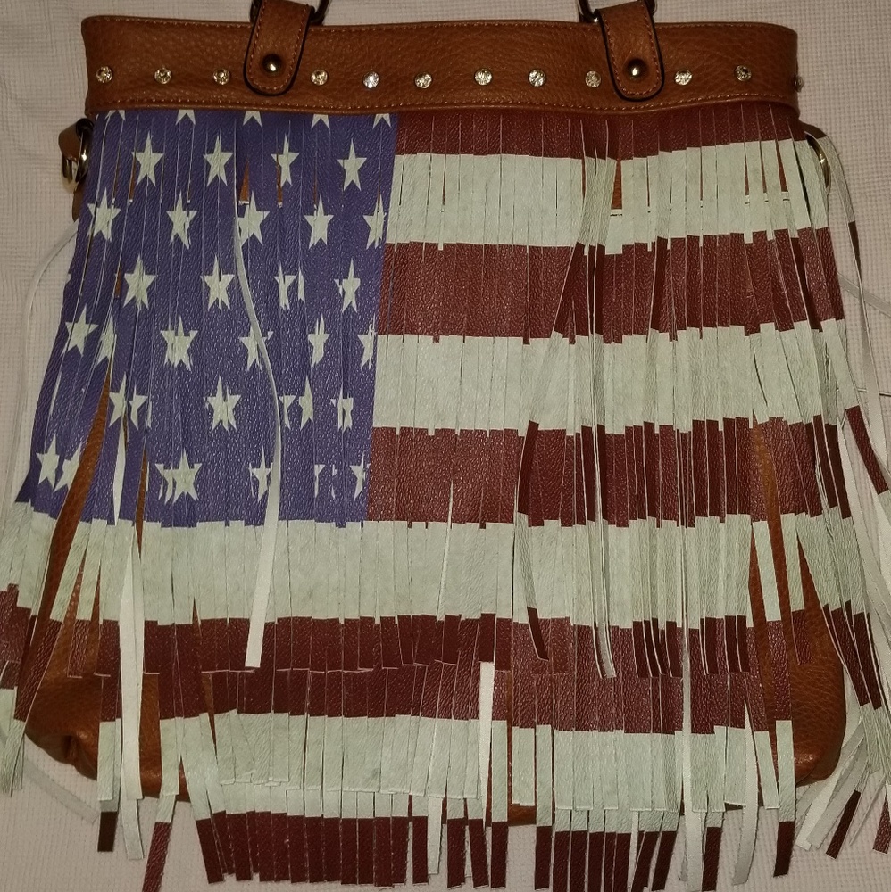 Americana over the shoulder bag